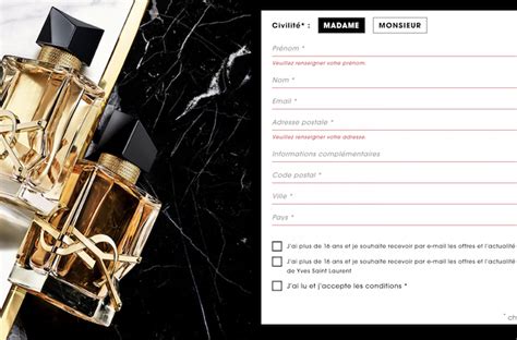 Échantillons Gratuits Du Parfum Libre D'Yves Saint Laurent